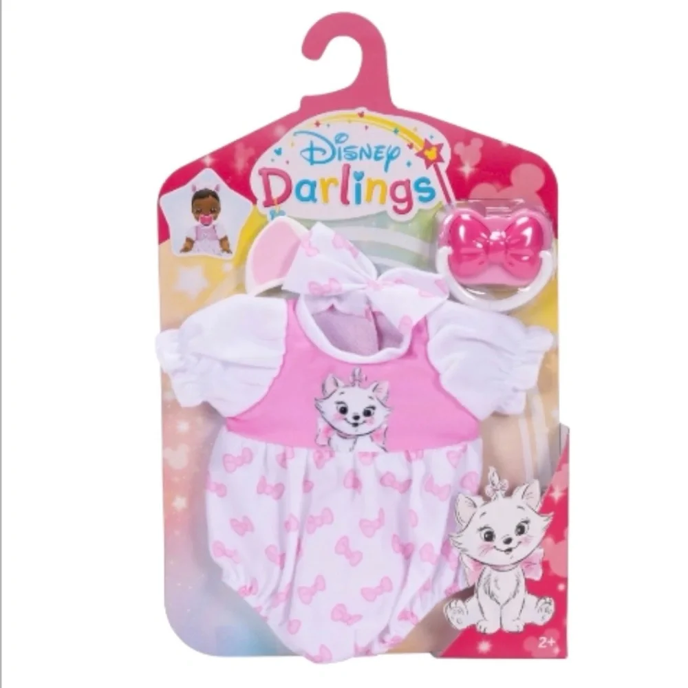 NEW HTF Disney Darlings Deluxe Doll Marie Aristocats Outfit Clothes Pacifier Set